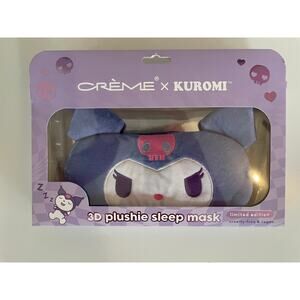 THE CRÈME SHOP X KUROMI [3D PLUSHIE] SLEEP MASK NEW IN BOX